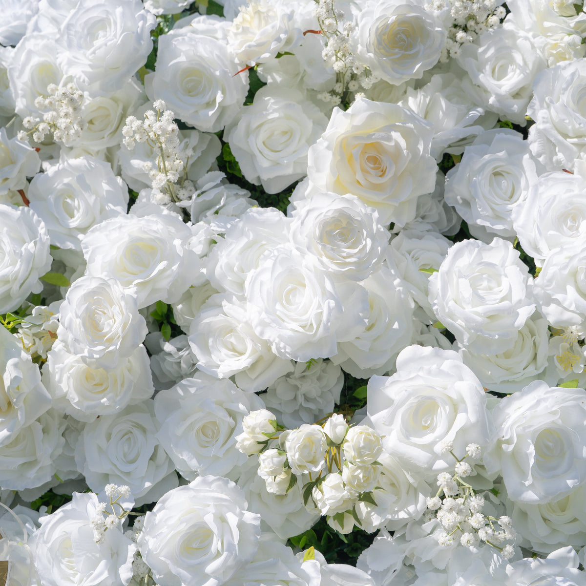 Friday - White Popular | 5D Fabric Roll Up Flower Wall for Wedding Party Event Backdrop | Shipping Included