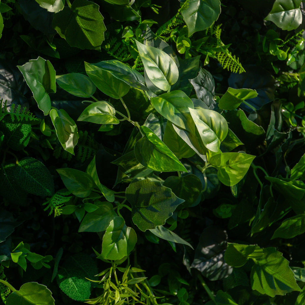 Greenery | 3D Event-Ready Artificial Floral Wall Backdrop, Roll-Up Fabric 8ft x 8ft for weddings and events decoration(Air Shipping 5 Business Days) | Shipping Included