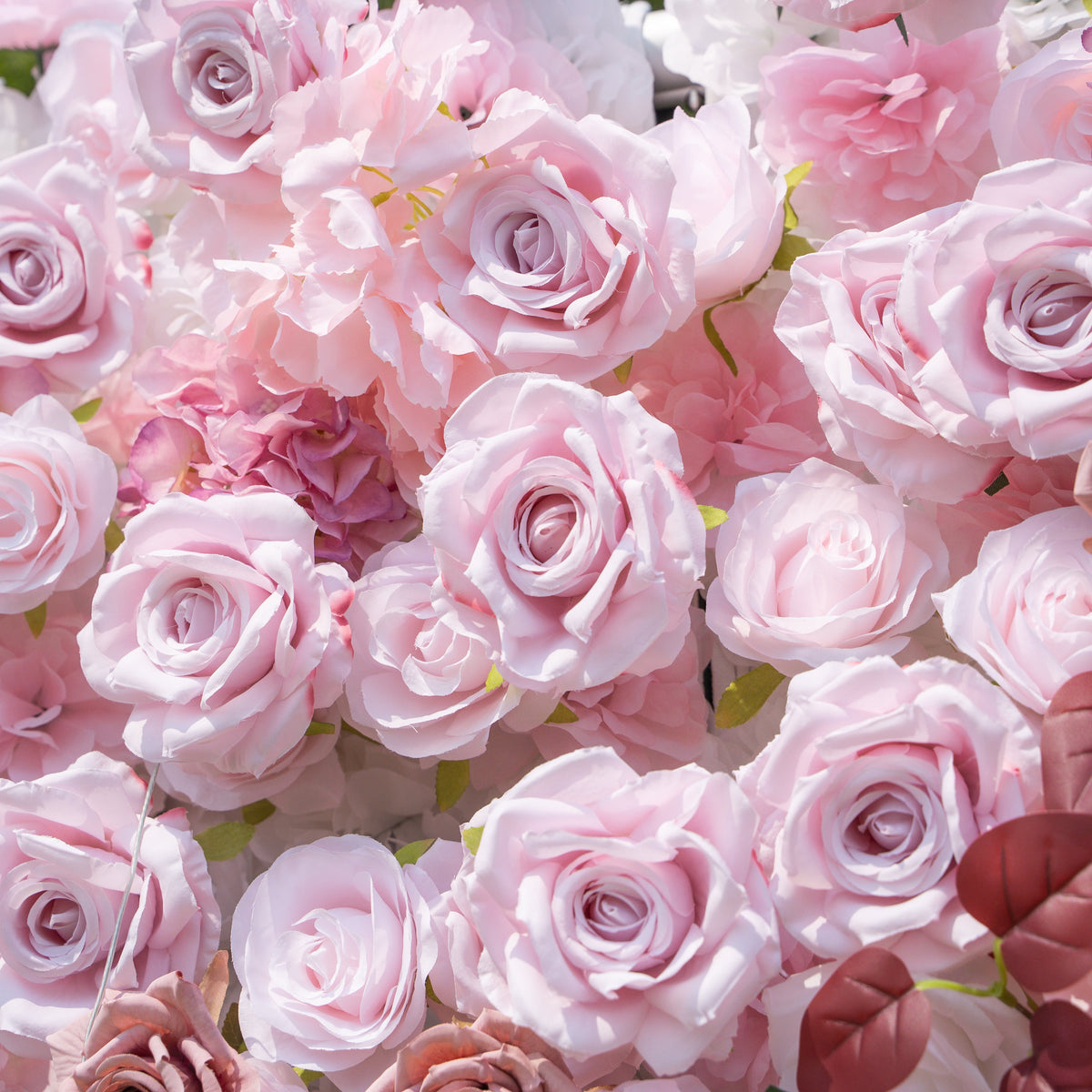 Hush | 4D Event-Ready Artificial Floral Wall Backdrop, Zip-Up Fabric 8ft*8ft | Shipping Included