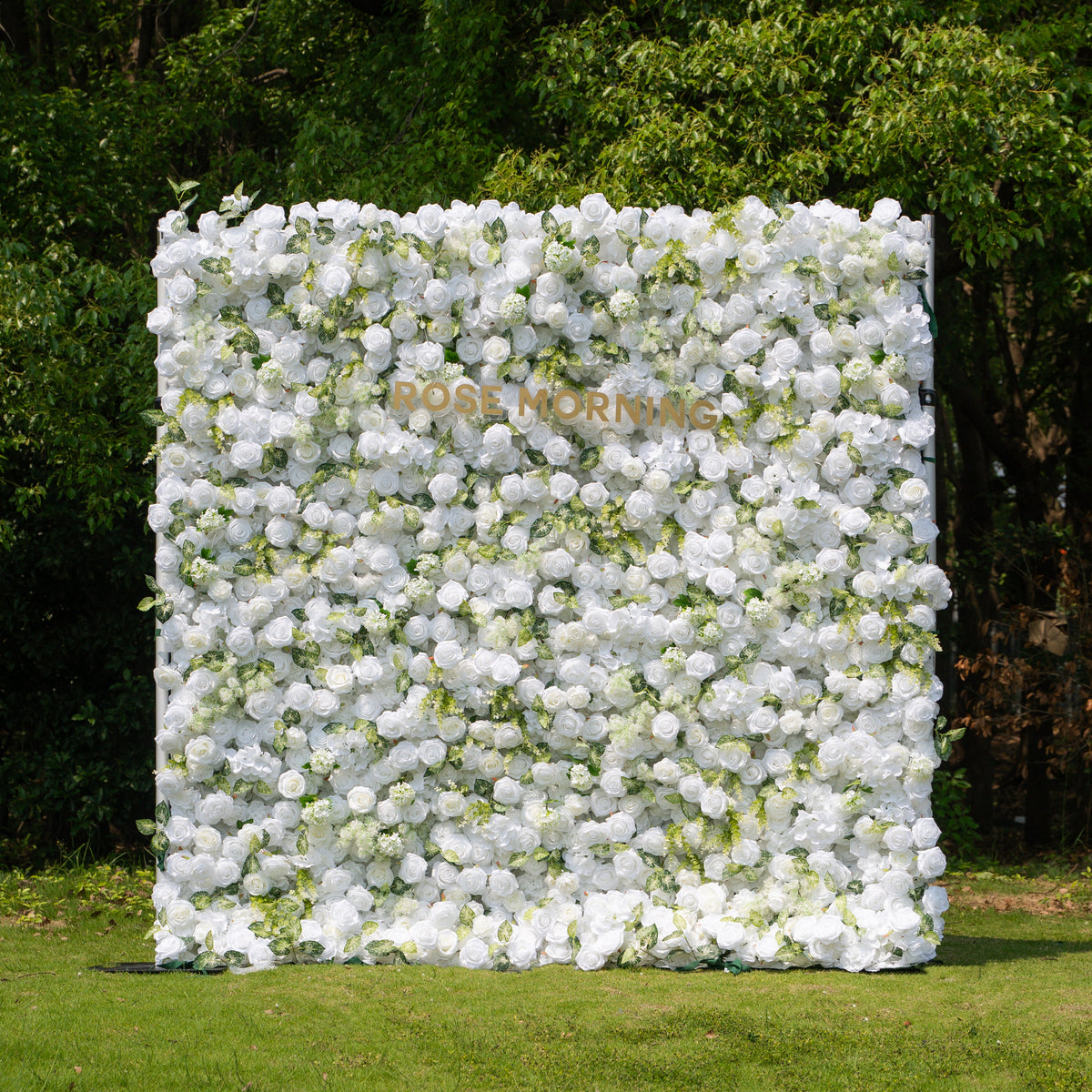 Icing | 3D Event-Ready Artificial Floral Wall Backdrop, Roll-Up Fabric | Shipping Included