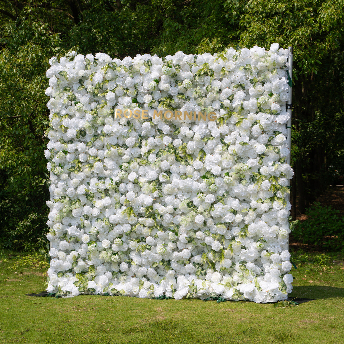 Icing | 3D Event-Ready Artificial Floral Wall Backdrop, Roll-Up Fabric | Shipping Included