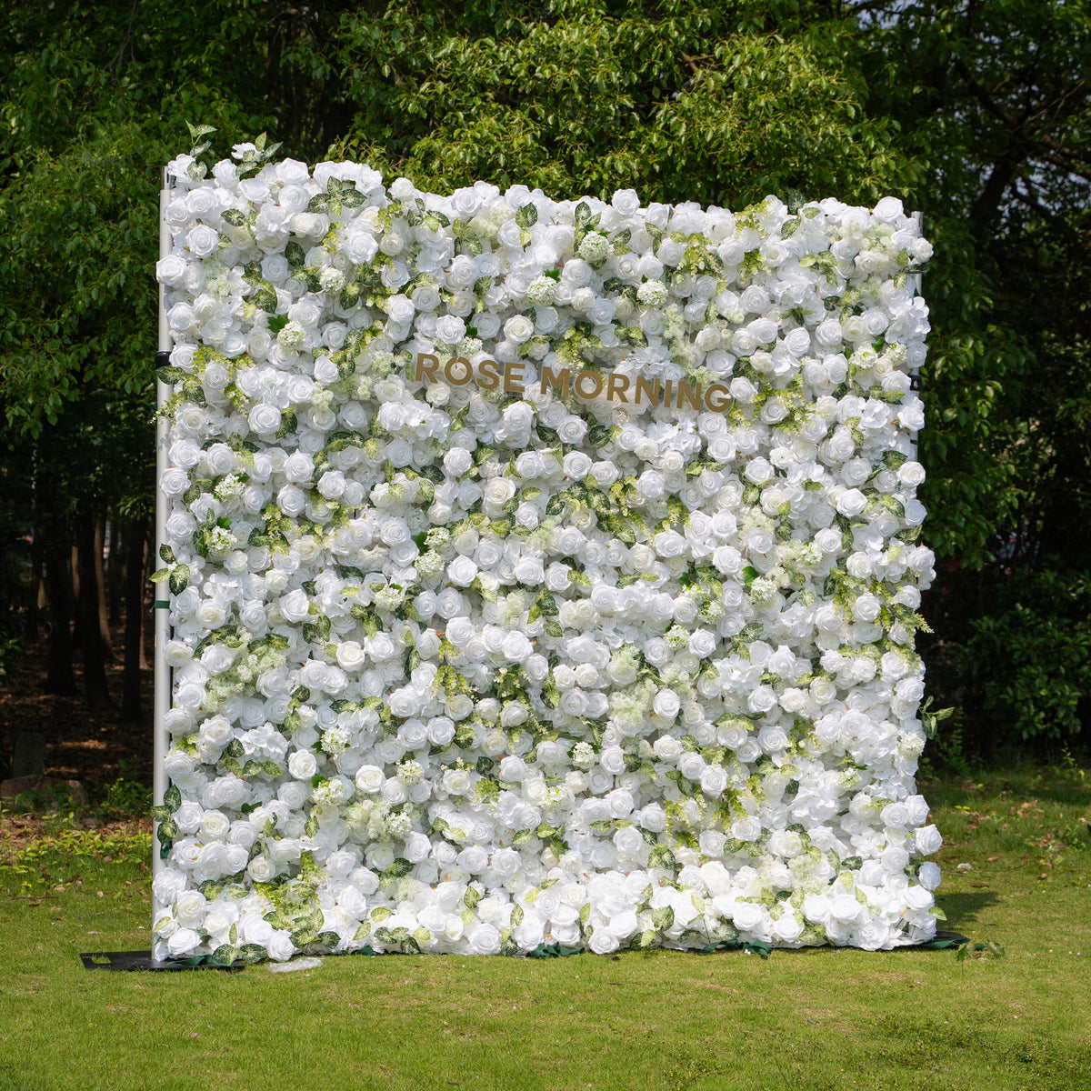 Icing | 3D Event-Ready Artificial Floral Wall Backdrop, Roll-Up Fabric | Shipping Included