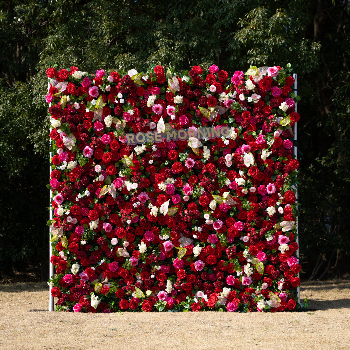 Jody | 5D Event-Ready Artificial Floral Wall Backdrop, Roll-Up Fabric | Shipping Included