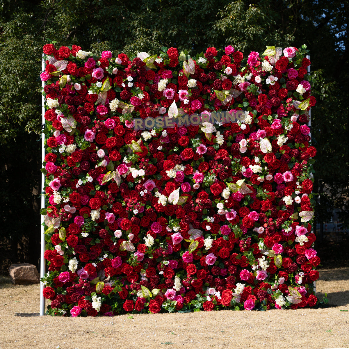 Jody | 5D Event-Ready Artificial Floral Wall Backdrop, Roll-Up Fabric | Shipping Included