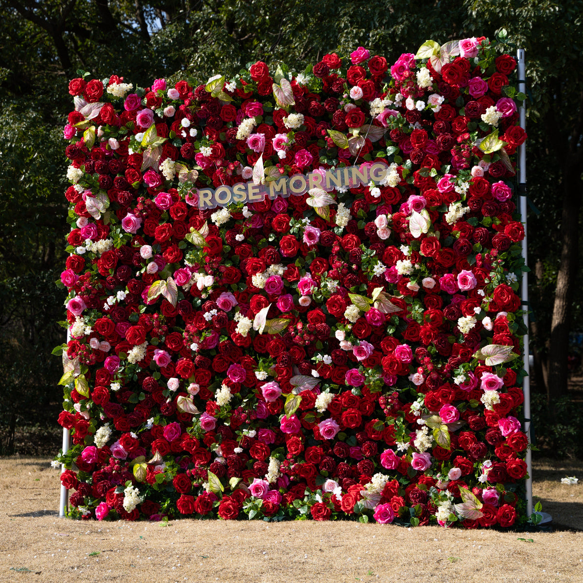 Jody | 5D Event-Ready Artificial Floral Wall Backdrop, Roll-Up Fabric | Shipping Included
