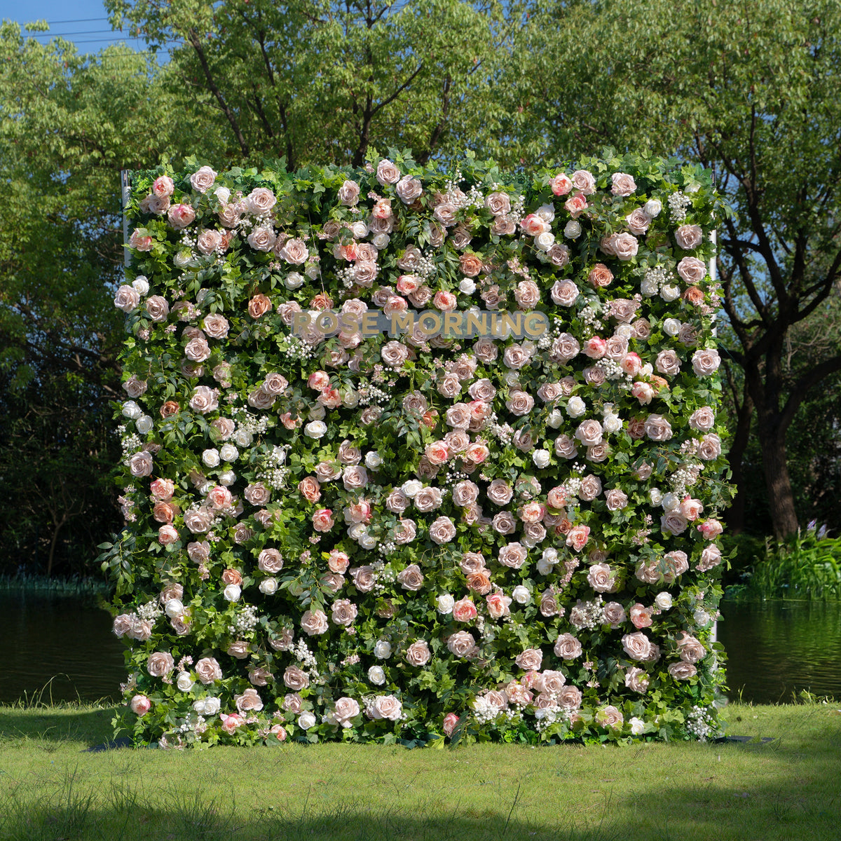 Joel | 5D Event-Ready Artificial Floral Wall Backdrop, Roll-Up Fabric | Shipping Included