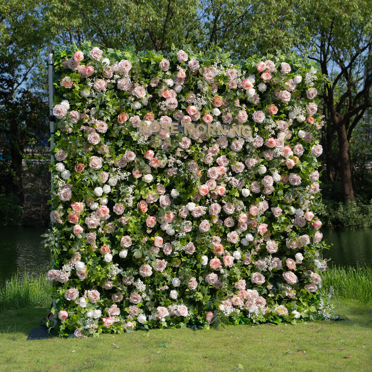 Joel | 5D Event-Ready Artificial Floral Wall Backdrop, Roll-Up Fabric (Ready to ship) | Shipping Included
