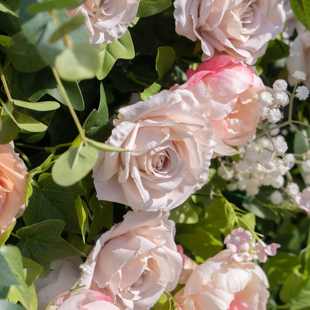 Joel | 5D Event-Ready Artificial Floral Wall Backdrop, Roll-Up Fabric | Shipping Included