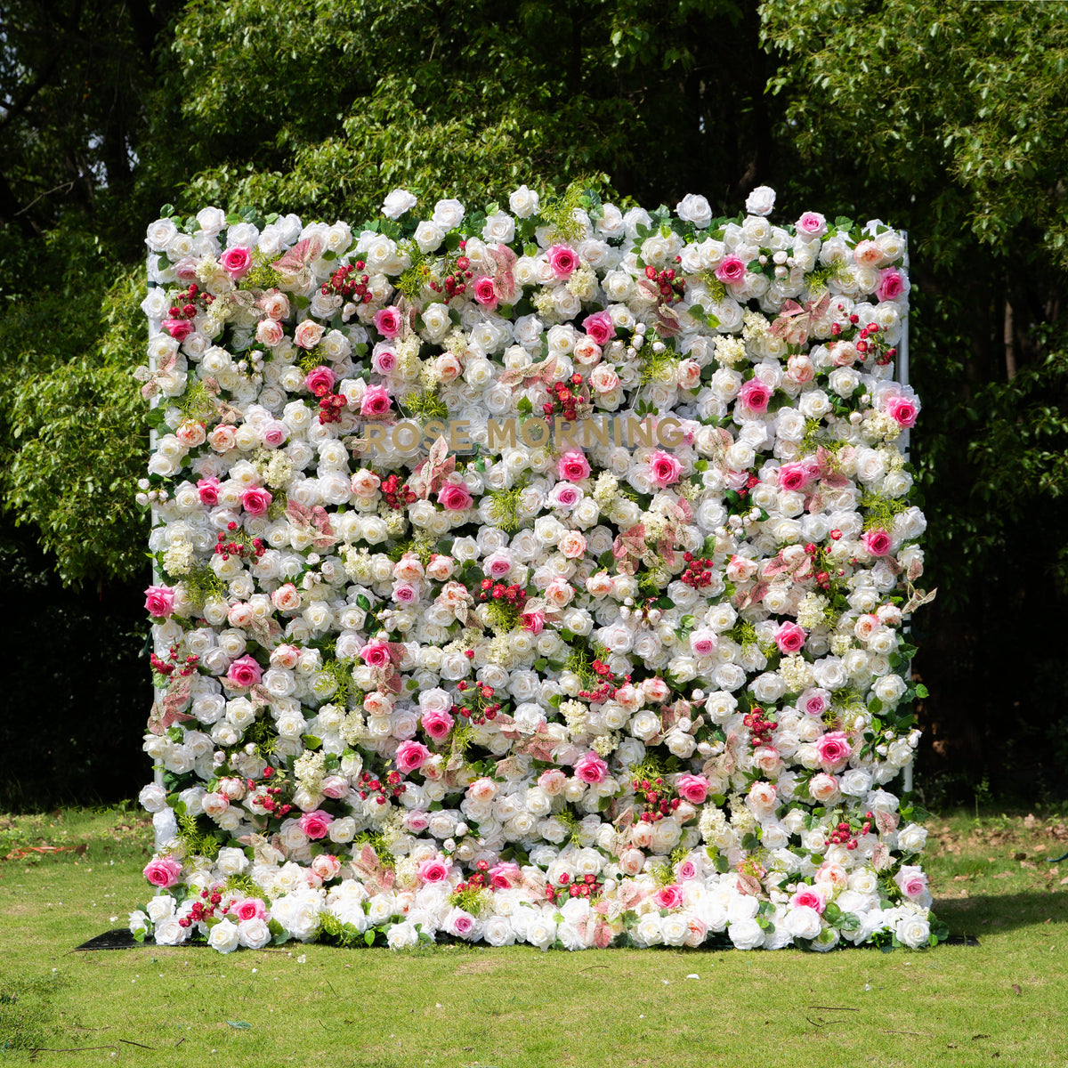 Juana | 5D Event-Ready Artificial Floral Wall Backdrop, Roll-Up Fabric | Shipping Included