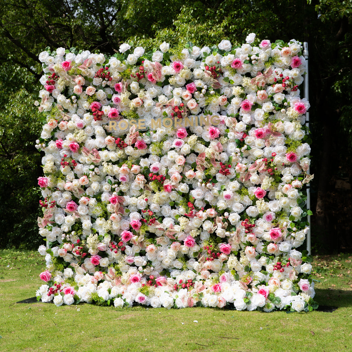 Juana | 5D Event-Ready Artificial Floral Wall Backdrop, Roll-Up Fabric | Shipping Included