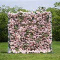 Juli | 3D Event-Ready Artificial Floral Wall Backdrop, Roll-Up Fabric | Shipping Included