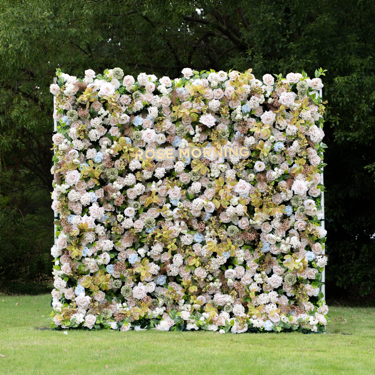 July | 5D Event-Ready Artificial Floral Wall Backdrop, Roll-Up Fabric (Ready to ship-Only USA) | Shipping Included