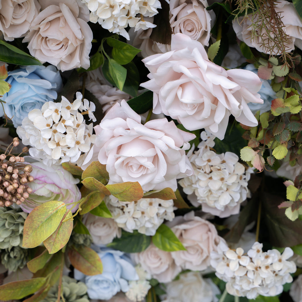July - Fall Harvest | 5D Fabric Roll Up Flower Wall for Wedding Party Seasonal Backdrop | Shipping Included