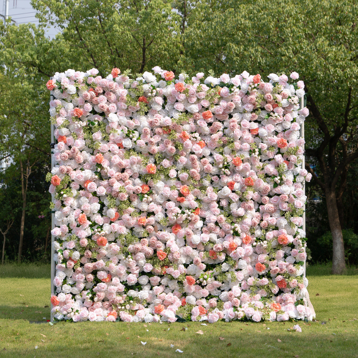 Kaisley | 5D Event-Ready Artificial Floral Wall Backdrop, Roll-Up Fabric | Shipping Included