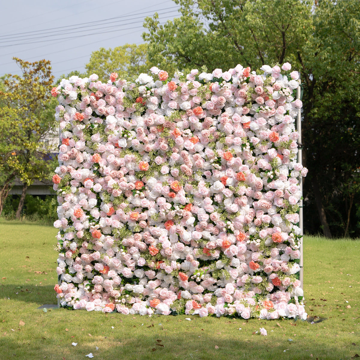 Kaisley | 5D Event-Ready Artificial Floral Wall Backdrop, Roll-Up Fabric | Shipping Included