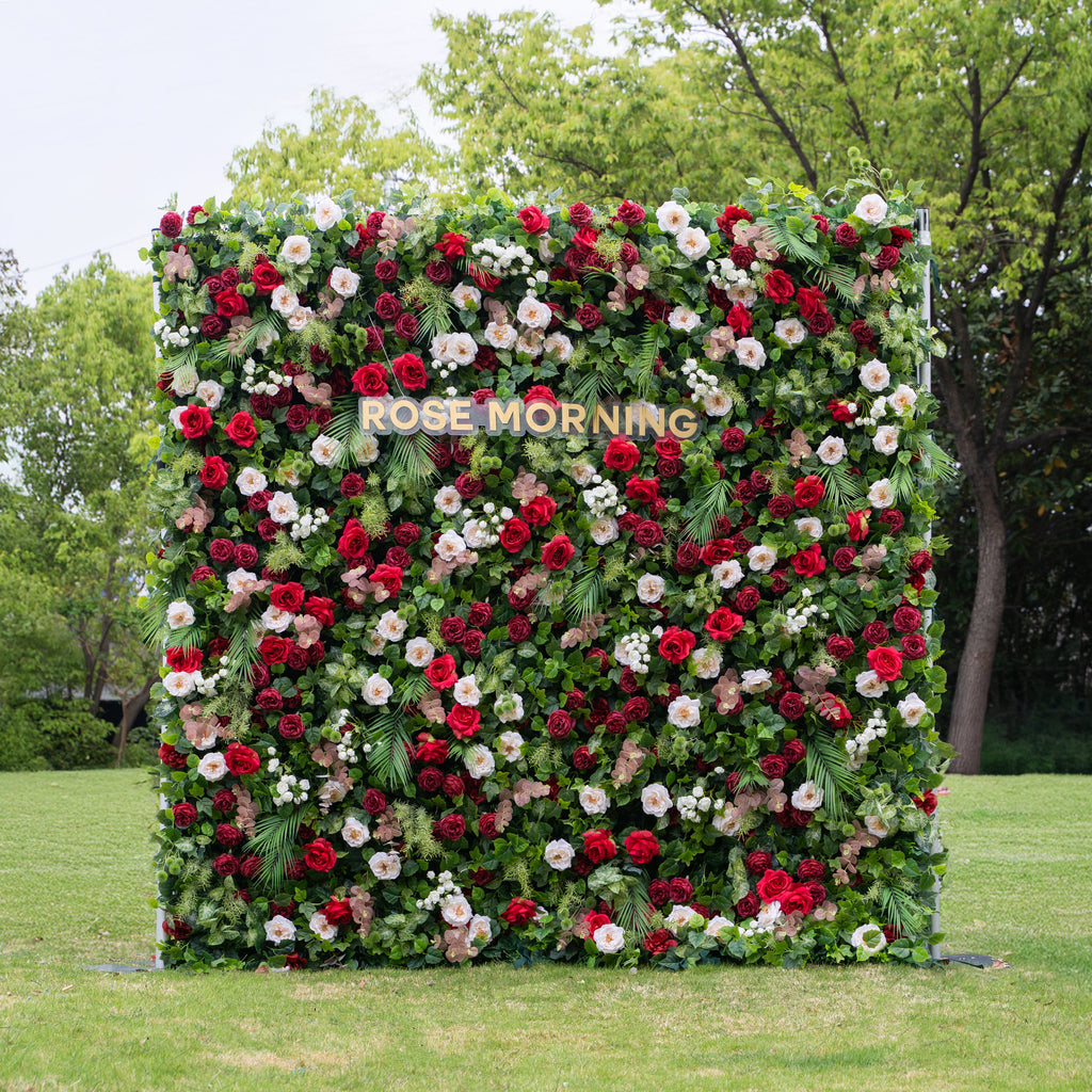 Katy | 5D Event-Ready Artificial Floral Wall Backdrop, Roll-Up Fabric | Shipping Included