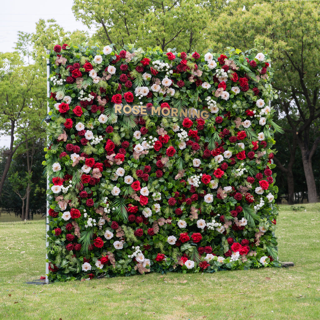 Katy | 5D Event-Ready Artificial Floral Wall Backdrop, Roll-Up Fabric | Shipping Included