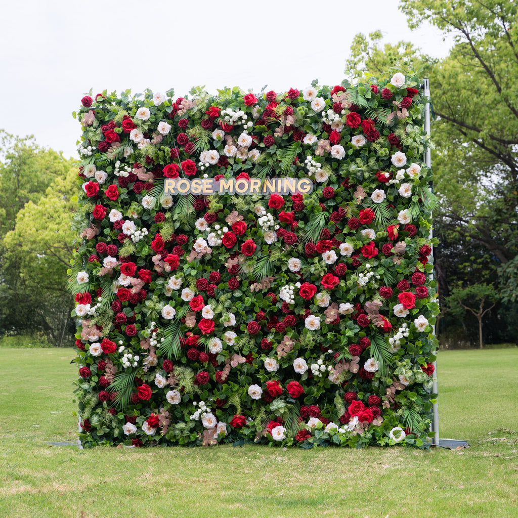 Katy | 5D Event-Ready Artificial Floral Wall Backdrop, Roll-Up Fabric | Shipping Included