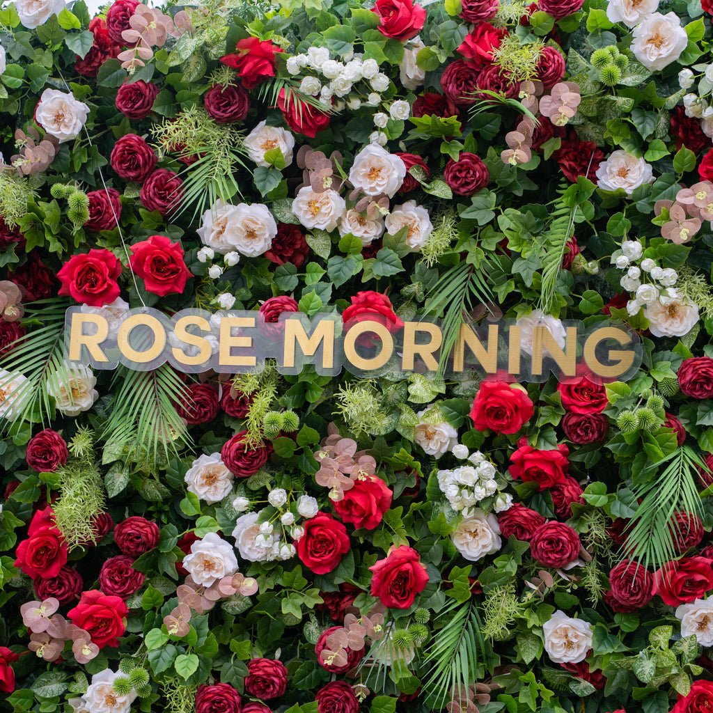 Katy | 5D Event-Ready Artificial Floral Wall Backdrop, Roll-Up Fabric | Shipping Included