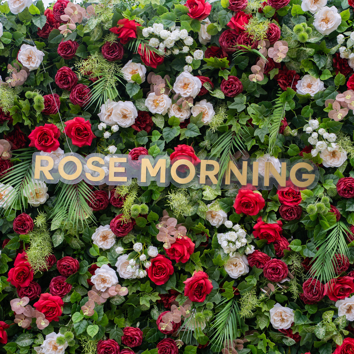 Katy | 5D Event-Ready Artificial Floral Wall Backdrop, Roll-Up Fabric | Shipping Included