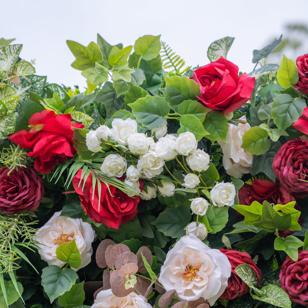 Katy | 5D Event-Ready Artificial Floral Wall Backdrop, Roll-Up Fabric | Shipping Included