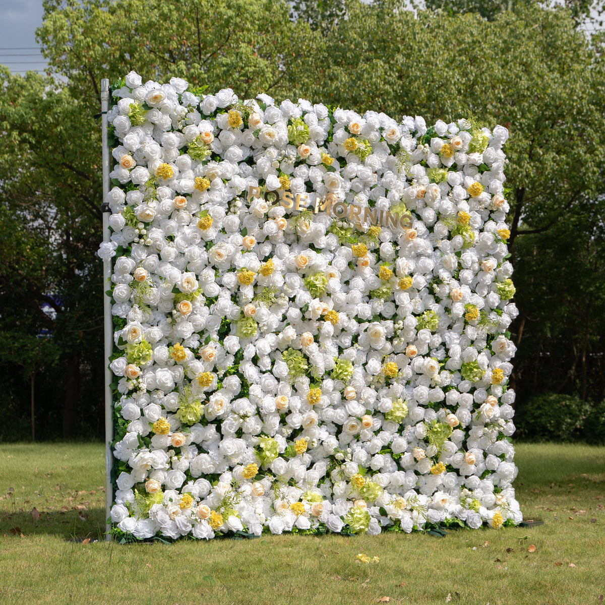 Lesly | 3D Event-Ready Artificial Floral Wall Backdrop, Roll-Up Fabric | Shipping Included