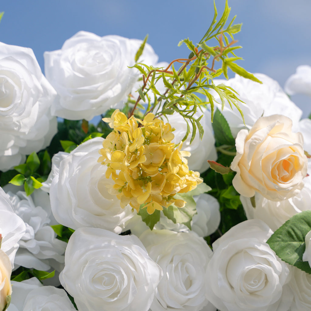Lesly | 3D Event-Ready Artificial Floral Wall Backdrop, Roll-Up Fabric | Shipping Included