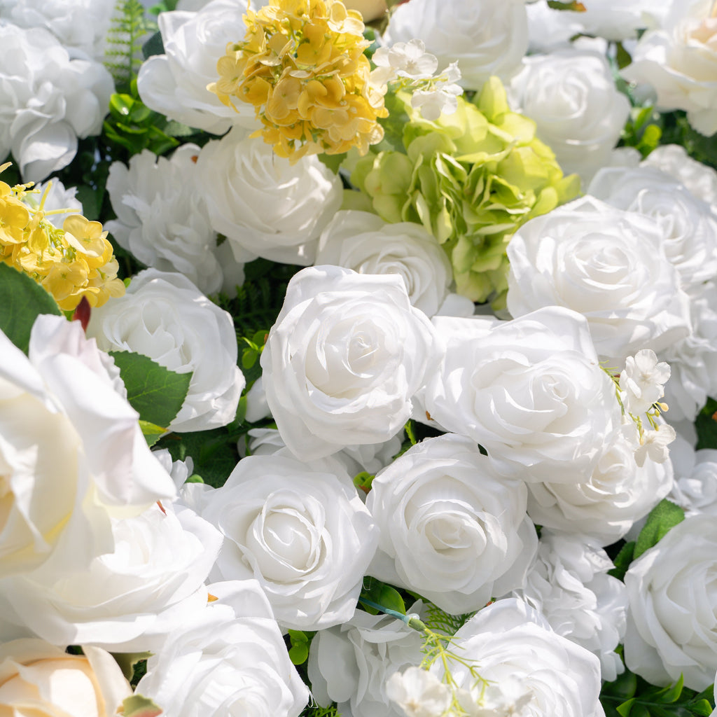 Lesly | 3D Event-Ready Artificial Floral Wall Backdrop, Roll-Up Fabric | Shipping Included