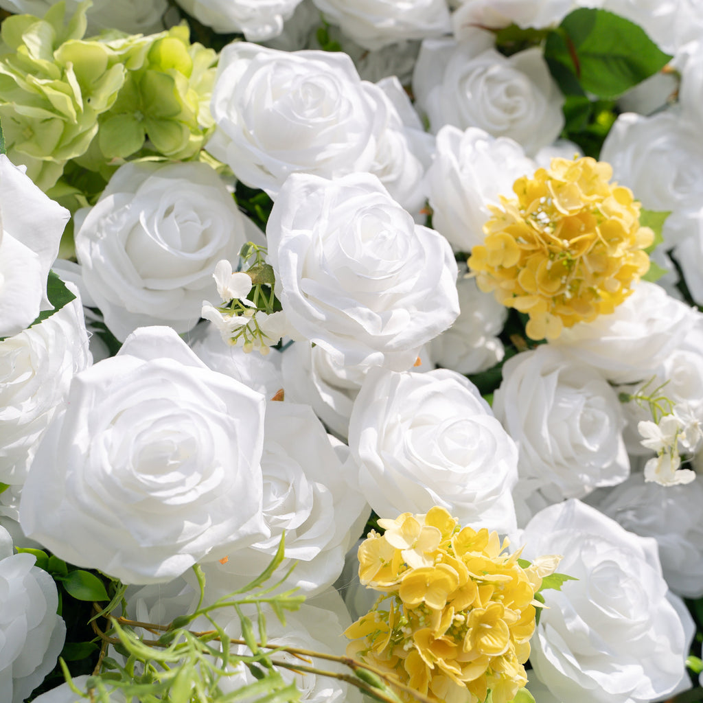 Lesly | 3D Event-Ready Artificial Floral Wall Backdrop, Roll-Up Fabric | Shipping Included