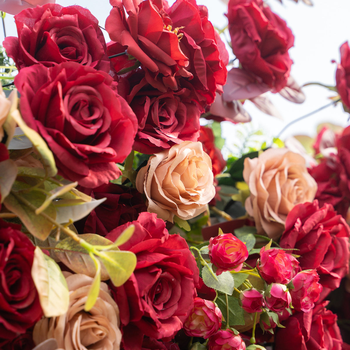 litchi | 5D Event-Ready Artificial Floral Wall Backdrop, Zip-Up Fabric + Free Flower Stand(Ready to ship-Only USA) | Shipping Included