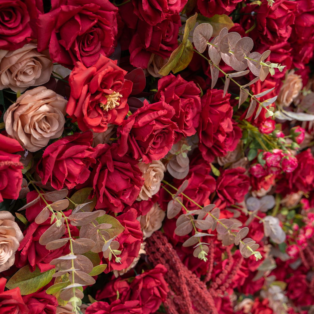 litchi | 5D Event-Ready Artificial Floral Wall Backdrop, Zip-Up Fabric + Free Flower Stand(Ready to ship-Only USA) | Shipping Included