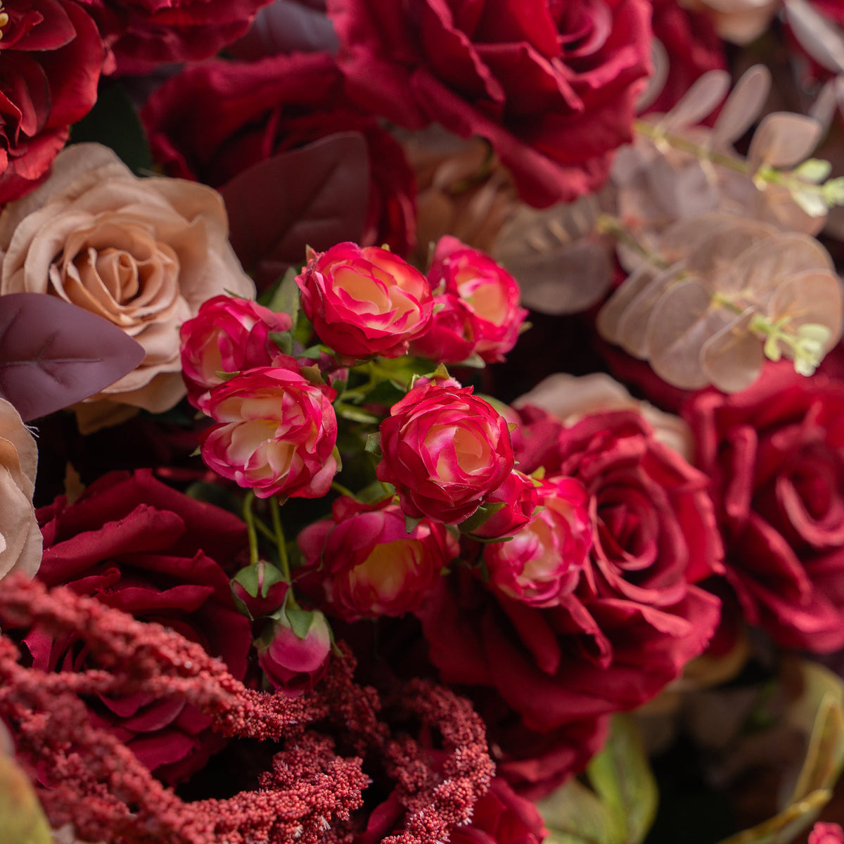 litchi | 5D Event-Ready Artificial Floral Wall Backdrop, Zip-Up Fabric + Free Flower Stand(Ready to ship-Only USA) | Shipping Included