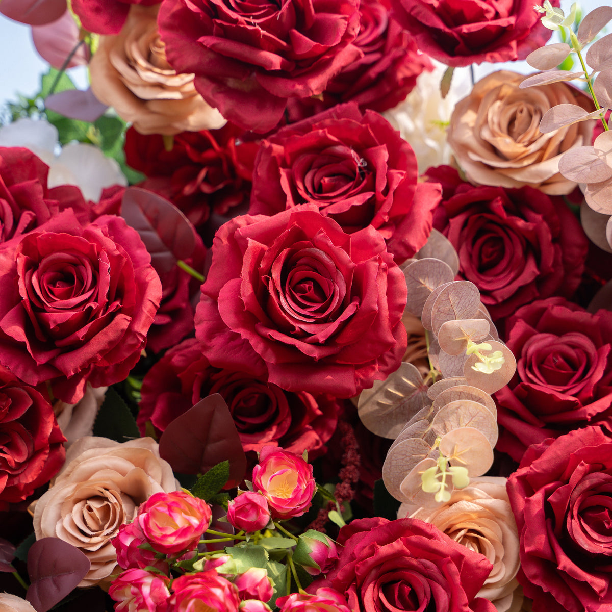 litchi | 5D Event-Ready Artificial Floral Wall Backdrop, Zip-Up Fabric + Free Flower Stand(Ready to ship-Only USA) | Shipping Included