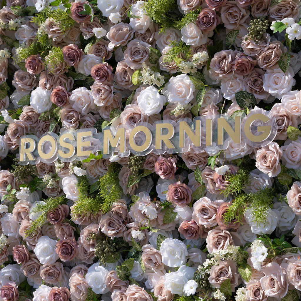 Loredana | 5D Event-Ready Artificial Floral Wall Backdrop, Roll-Up Fabric | Shipping Included