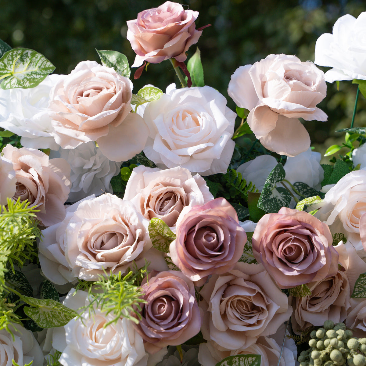 Loredana | 5D Event-Ready Artificial Floral Wall Backdrop, Roll-Up Fabric | Shipping Included