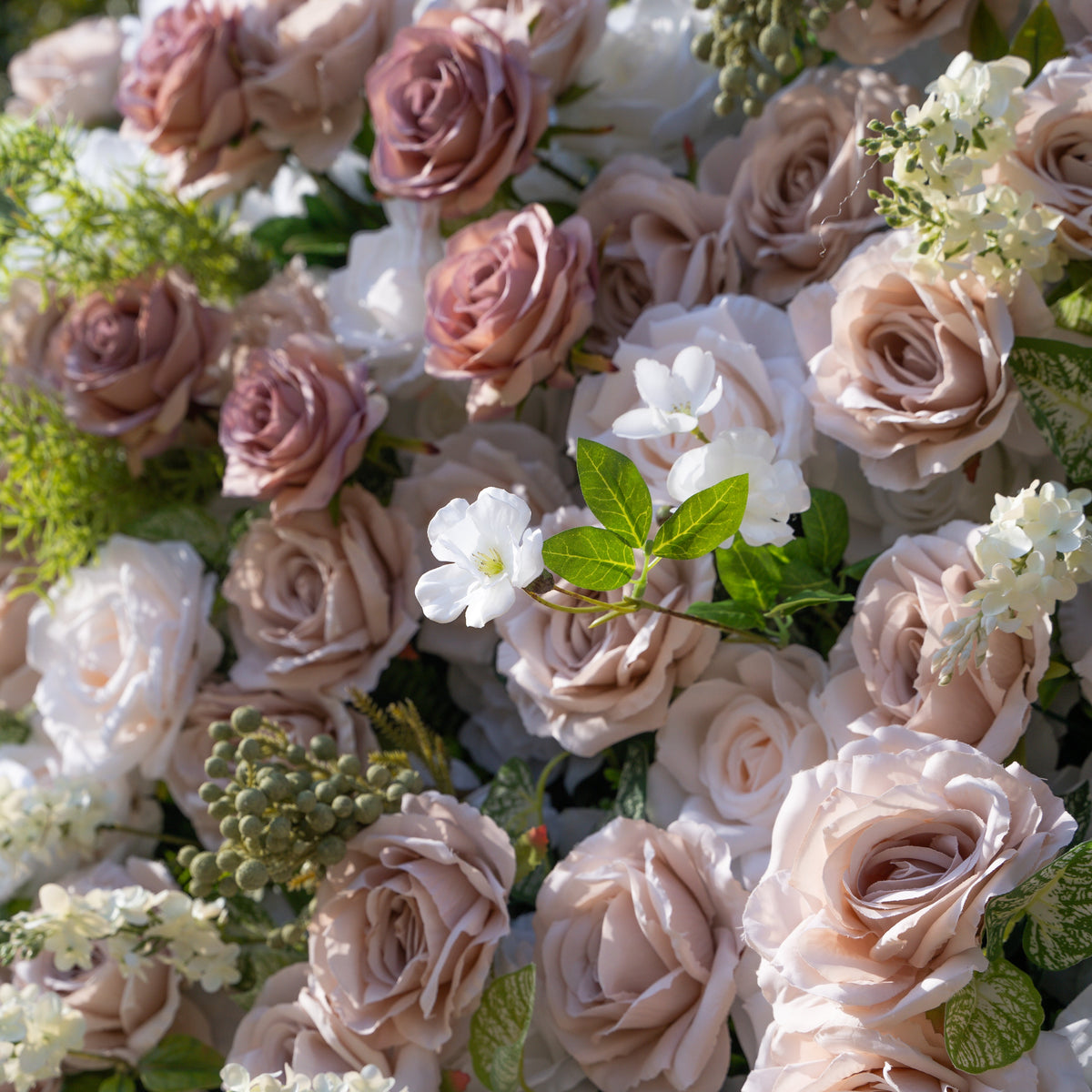 Loredana | 5D Event-Ready Artificial Floral Wall Backdrop, Roll-Up Fabric | Shipping Included