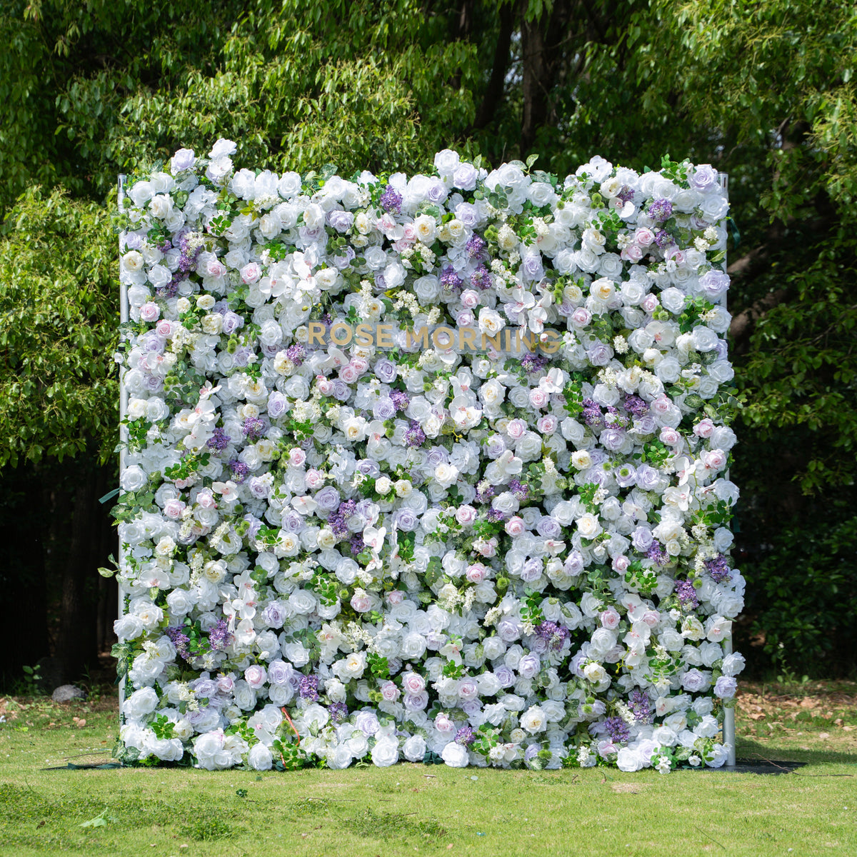 Lori | 5D Event-Ready Artificial Floral Wall Backdrop, Zip-Up Fabric 8ft*8ft(In US Stock) | Shipping Included