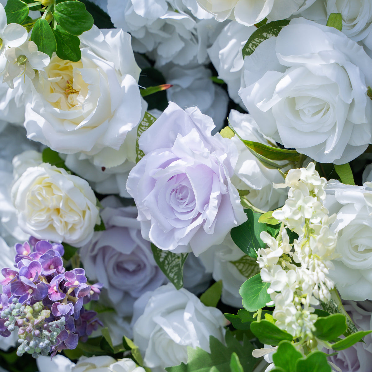 Lori | 5D Event-Ready Artificial Floral Wall Backdrop, Zip-Up Fabric 8ft*8ft(In US Stock) | Shipping Included