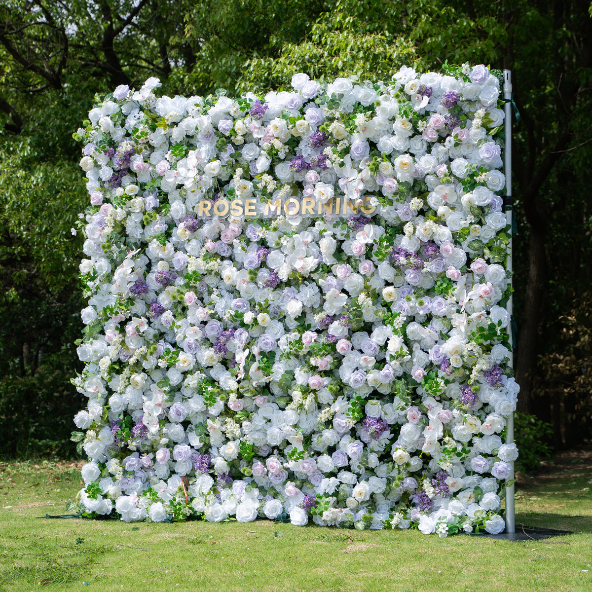 Lori | 5D Event-Ready Artificial Floral Wall Backdrop, Zip-Up Fabric 8ft*8ft(In US Stock) | Shipping Included