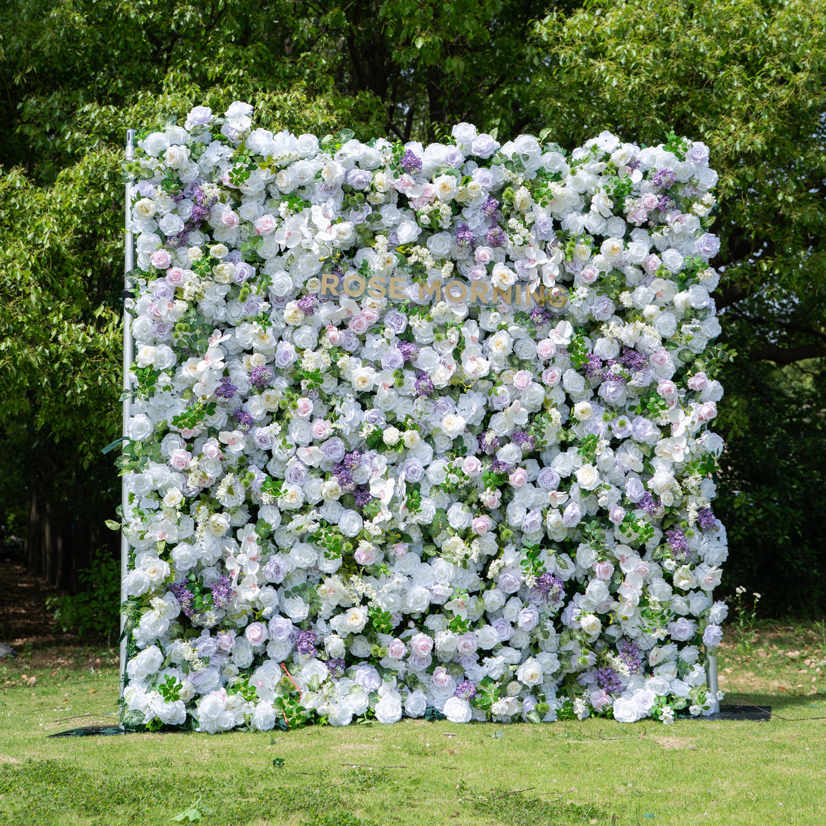 Lori | 5D Event-Ready Artificial Floral Wall Backdrop, Zip-Up Fabric 8ft*8ft(In US Stock) | Shipping Included