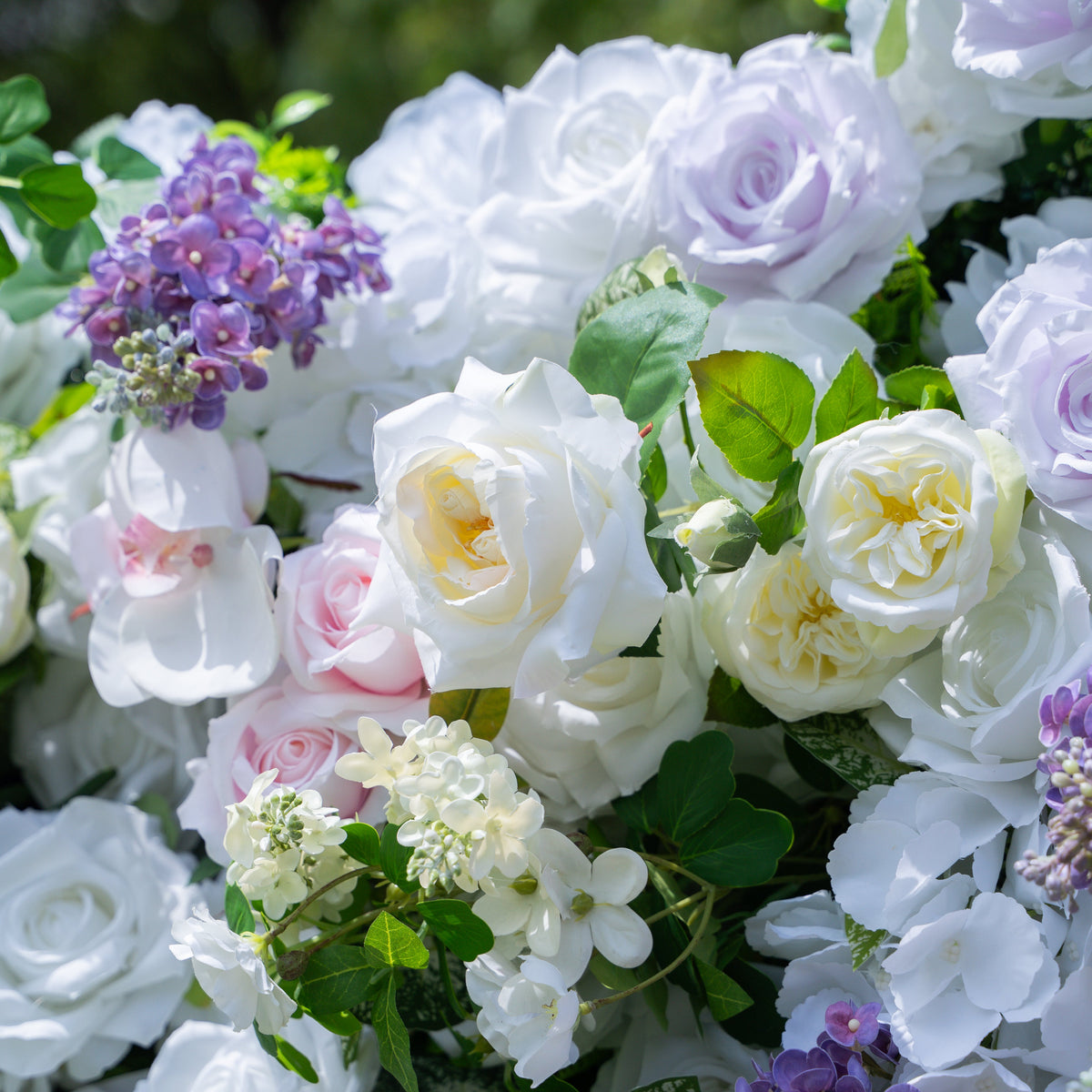 Lori | 5D Event-Ready Artificial Floral Wall Backdrop, Zip-Up Fabric 8ft*8ft(In US Stock) | Shipping Included