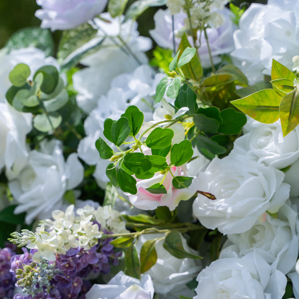 Lori | 5D Event-Ready Artificial Floral Wall Backdrop, Zip-Up Fabric 8ft*8ft(In US Stock) | Shipping Included