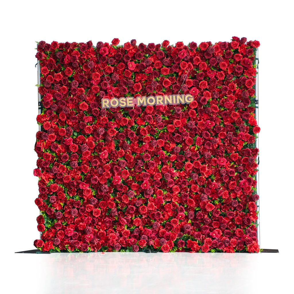 Luna | 3D Event-Ready Artificial Floral Wall Backdrop, Roll-Up Fabric | Shipping Included