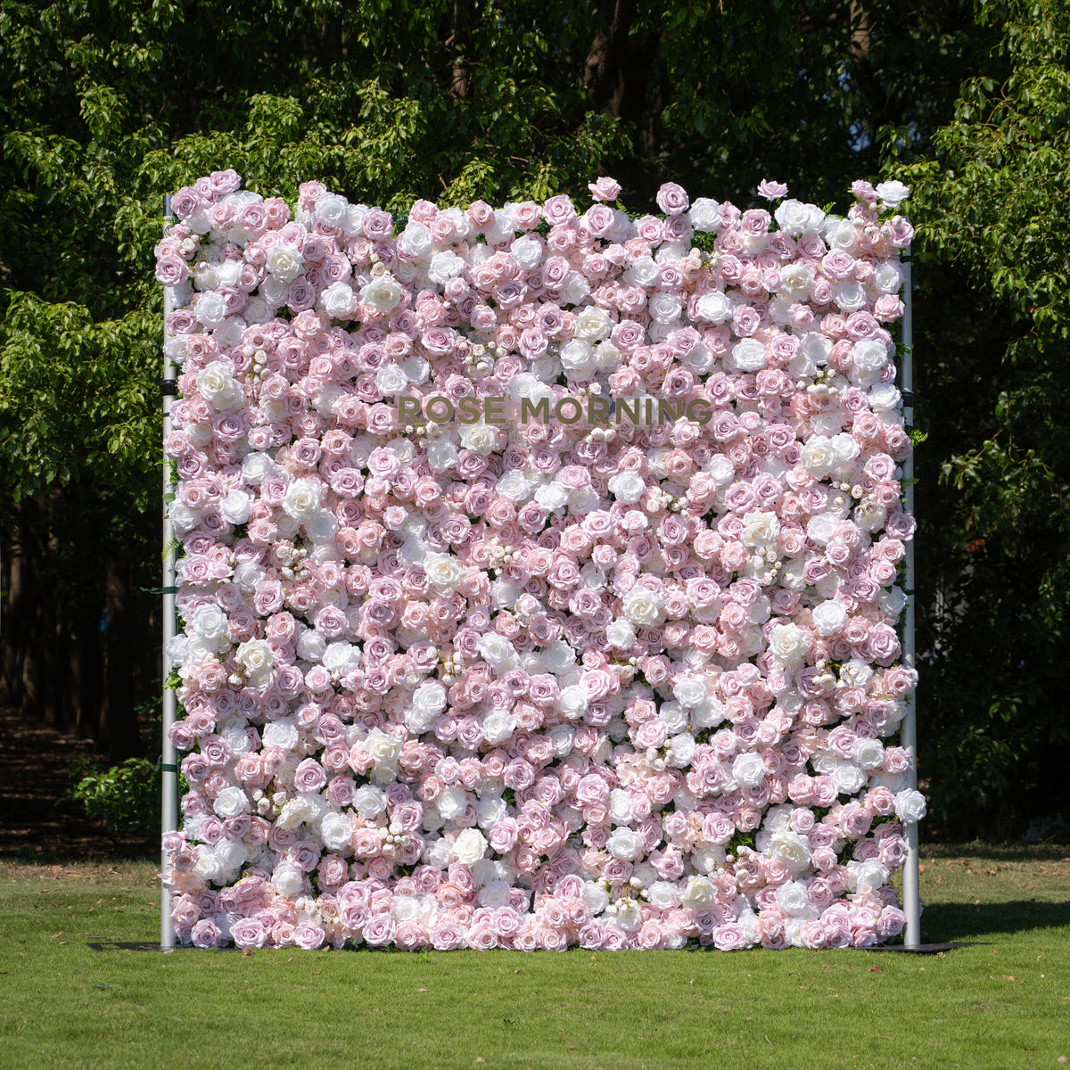 Macarons | 4D Event-Ready Artificial Floral Wall Backdrop, Zip-Up Fabric 8ft*8ft | Shipping Included