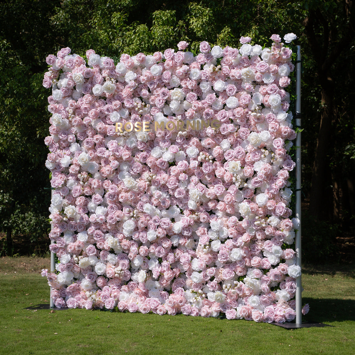 Macarons | 4D Event-Ready Artificial Floral Wall Backdrop, Zip-Up Fabric 8ft*8ft | Shipping Included