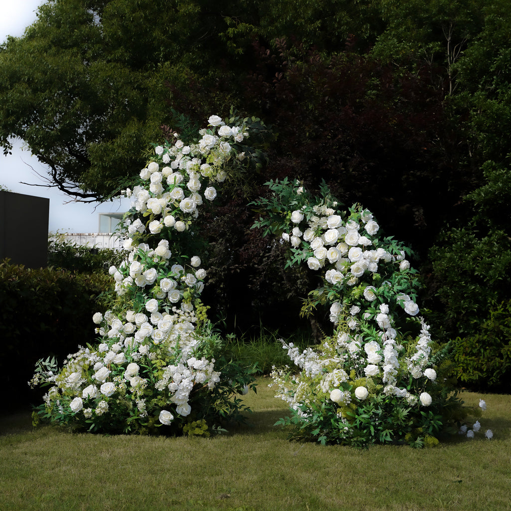 Mandy:2023 New Wedding Party Background Floral Arch Decoration Including Frame -R984 Rose Morning