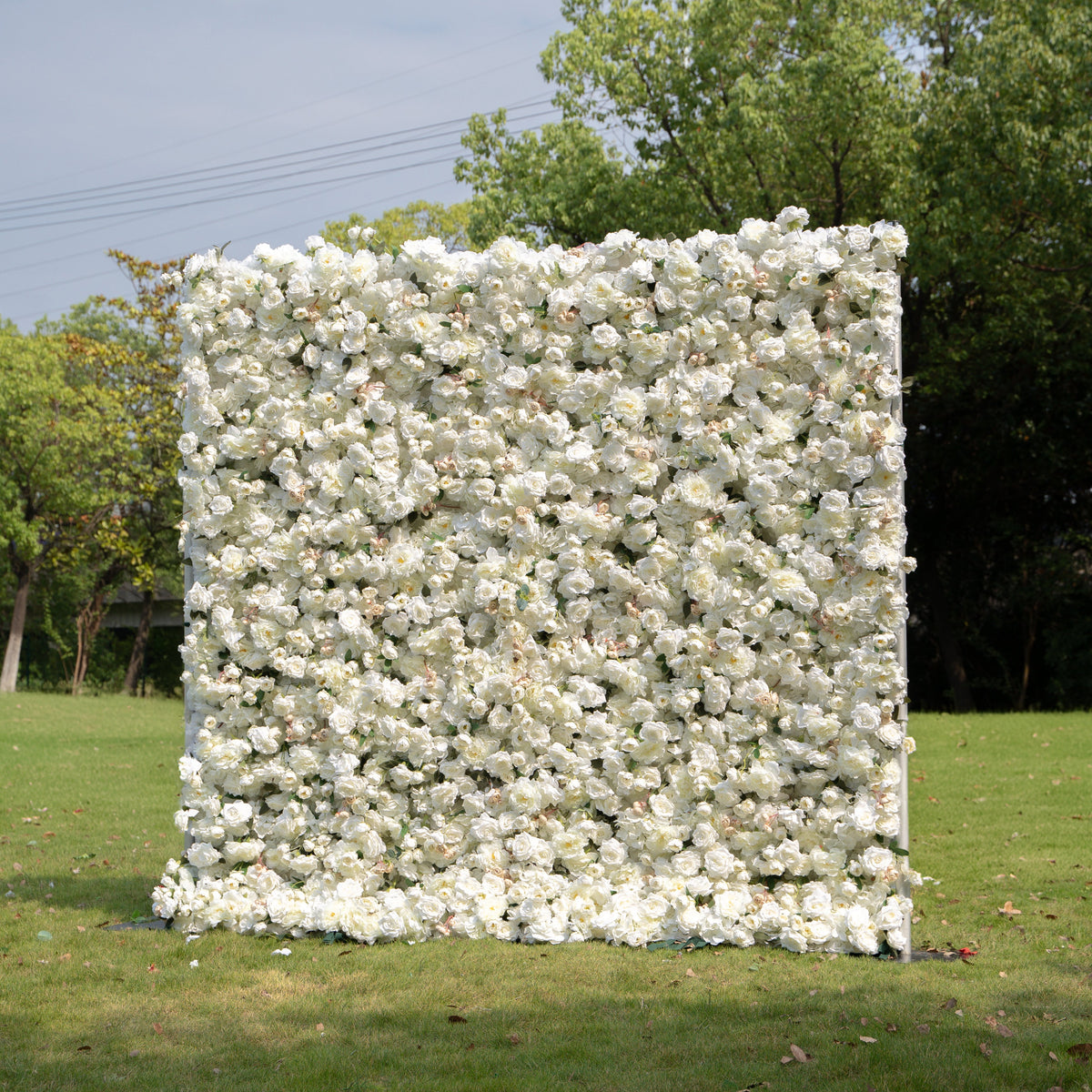 Marainne | 5D Event-Ready Artificial Floral Wall Backdrop, Roll-Up Fabric | Shipping Included