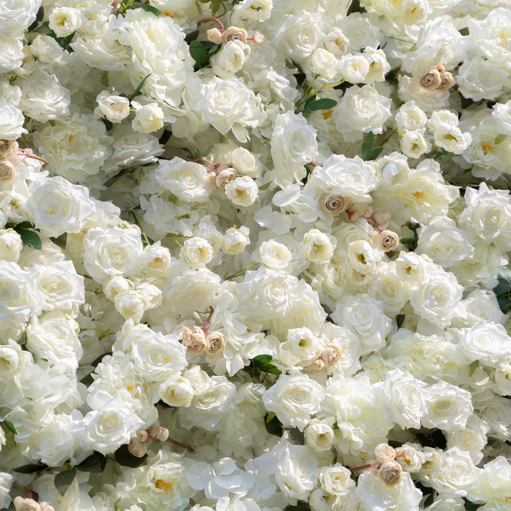Marainne | 5D Event-Ready Artificial Floral Wall Backdrop, Roll-Up Fabric | Shipping Included