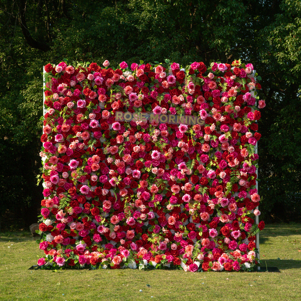 Margarita | 5D Event-Ready Artificial Floral Wall Backdrop, Roll-Up Fabric | Shipping Included