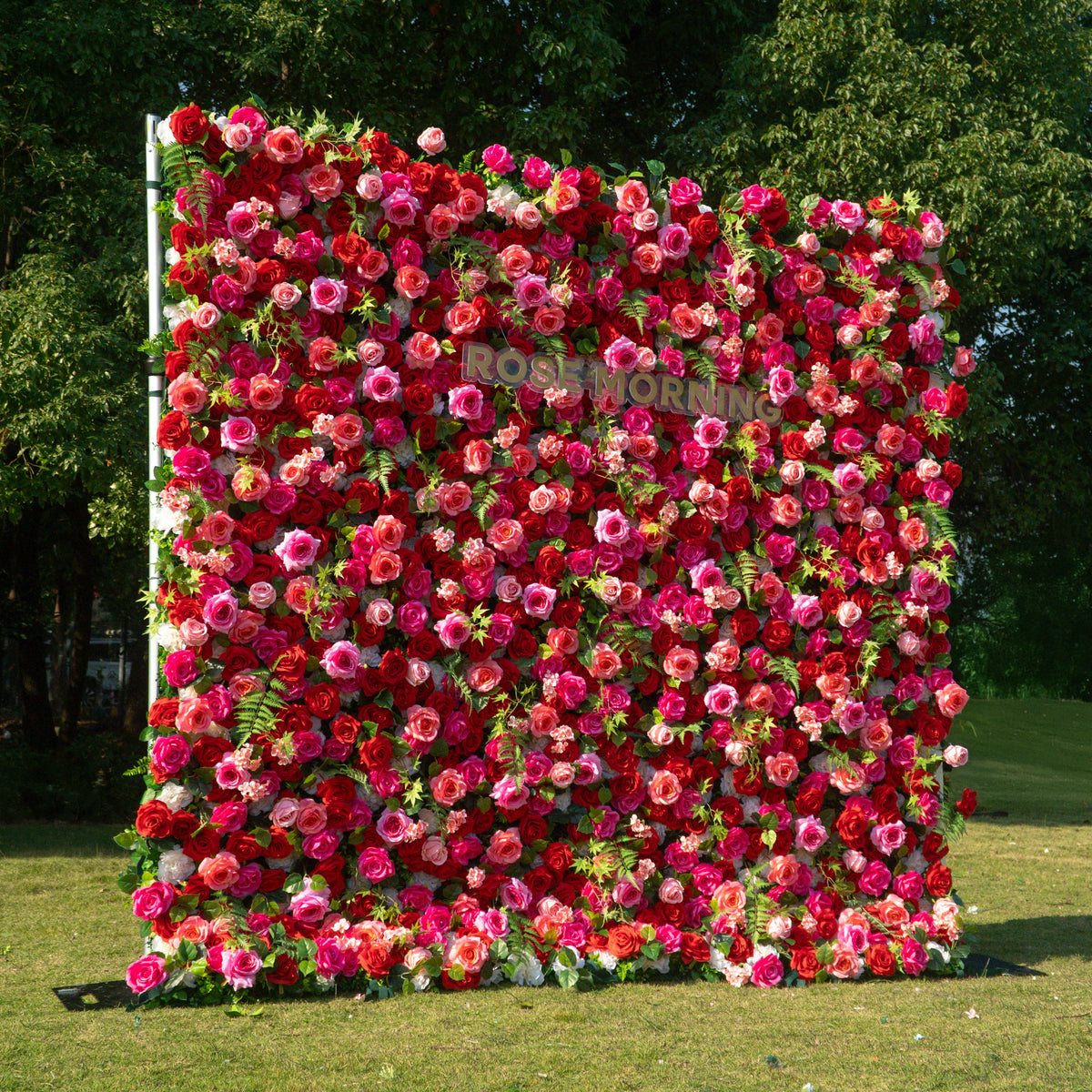Margarita | 5D Event-Ready Artificial Floral Wall Backdrop, Roll-Up Fabric | Shipping Included